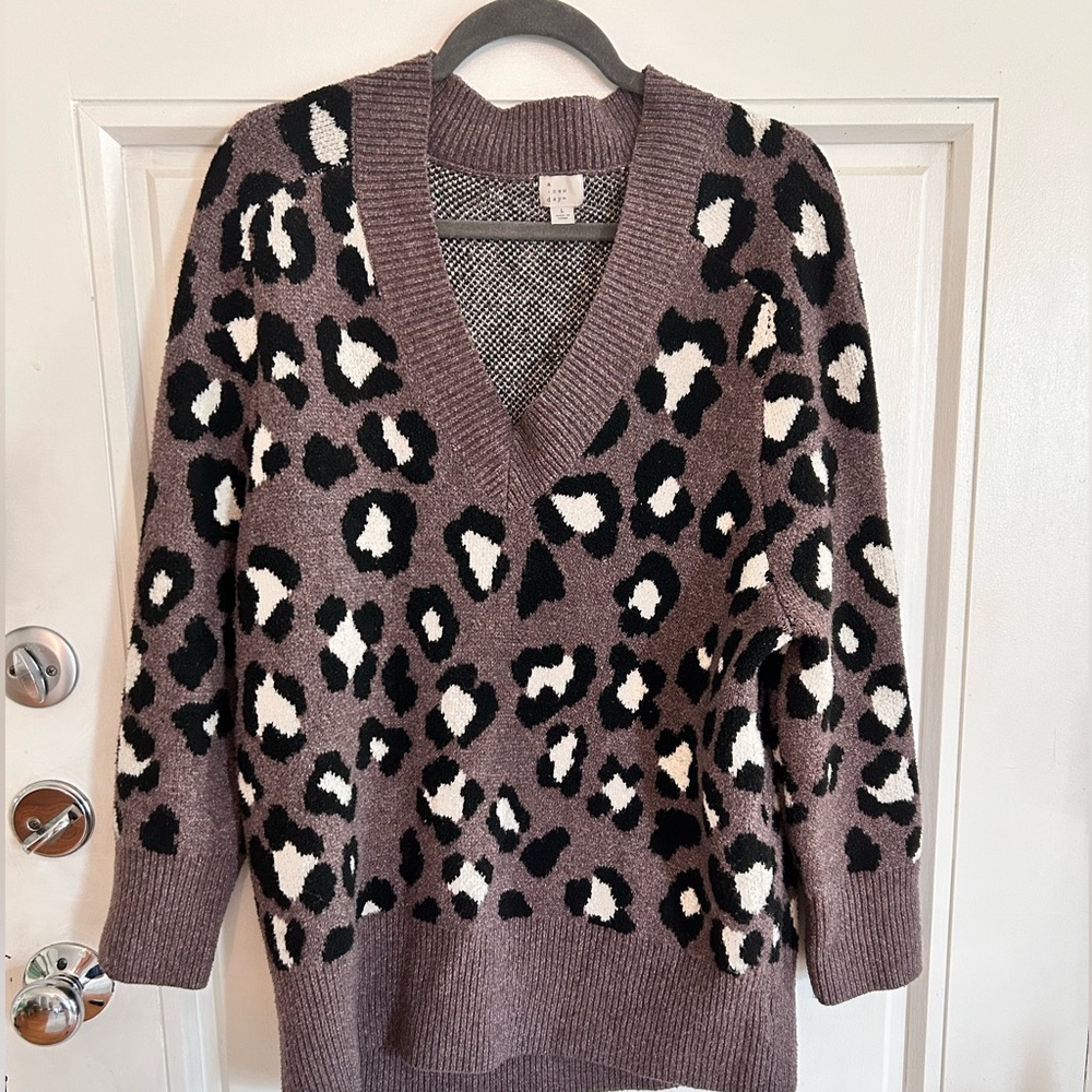 Super soft V neck long sweater